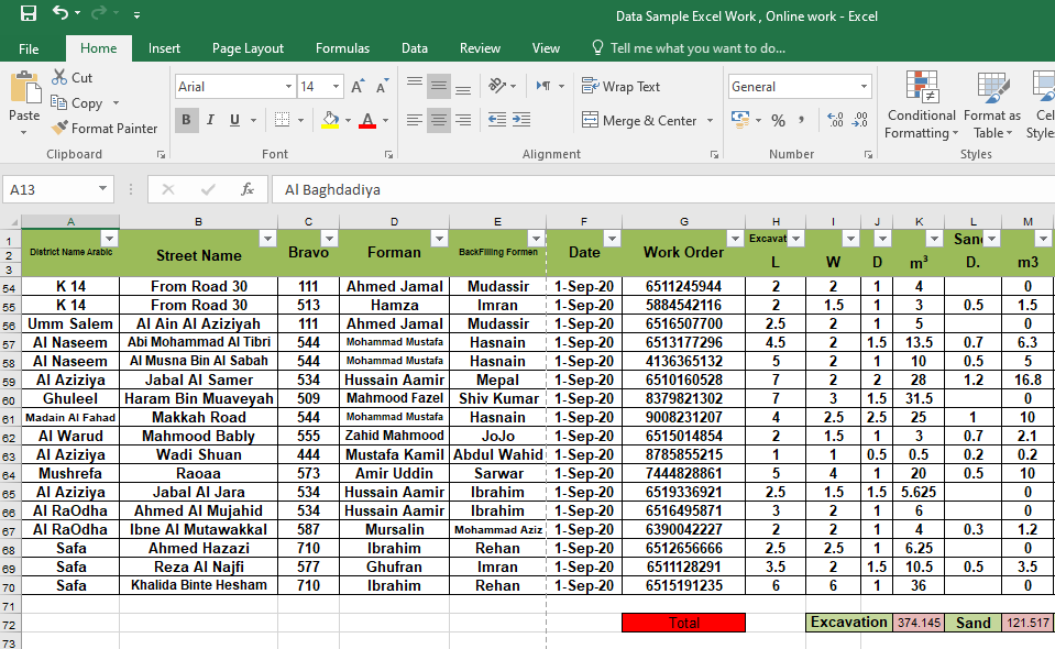 Title='This is my work As Data Entry operator , This is Data Entry From Paper filled by Company worker about the worked done of the day on daily basis , Done very Professionally and neatly.' Author='Ihsanaadil223' Source='https://commons.wikimedia.org/wiki/File:Excel_work_in_pdf_sample.png' License='https://creativecommons.org/licenses/by-sa/4.0/deed.en' Note=''